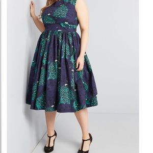 Modcloth x Dupenny fit and flare dress